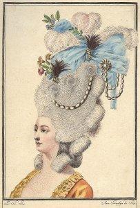 Deux coiffures du XVIIIe siècle.