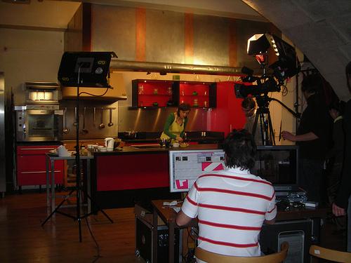 tournage cuisine studio tv
