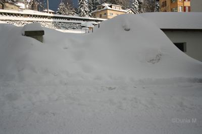 La Chaux-de-Fonds: 7 mars 2009 neige