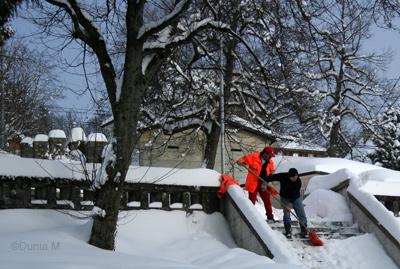 La Chaux-de-Fonds: 7 mars 2009 neige