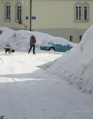 La Chaux-de-Fonds: 7 mars 2009 neige