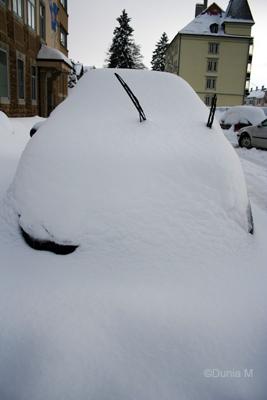 La Chaux-de-Fonds: 7 mars 2009 neige