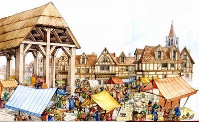 Les marchés médiévaux.