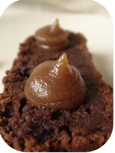 Fondant crème de marron/chocolat et fève de tonka