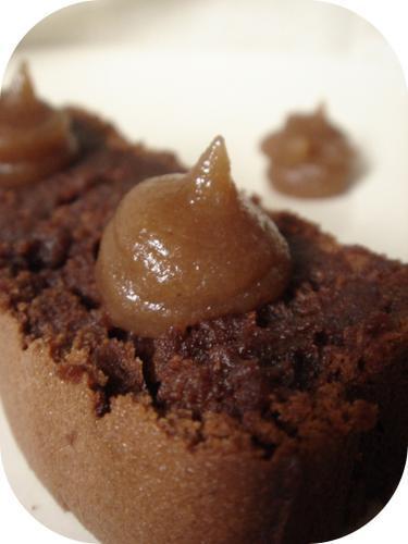 Fondant crème de marron/chocolat et fève de tonka