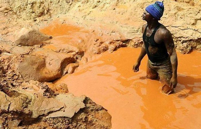 L'extraction de l'or au Congo