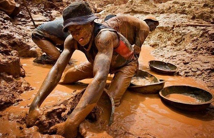 L'extraction de l'or au Congo