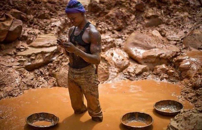 L'extraction de l'or au Congo