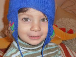 Mon fils... et sa première expérience de la neige.