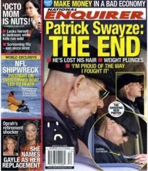 Patrick Swayze : la Une de la honte