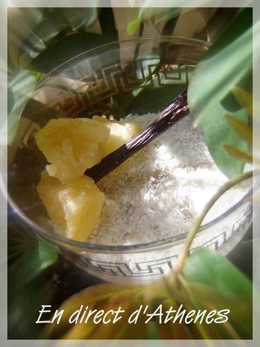 GOURMANDISE : Crème de lait de coco vanille-ananas