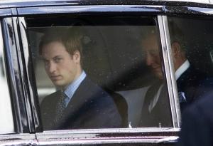S.A.R. le Prince William, revenant d'une cérémonie en l'hommage de la Princesse Diana