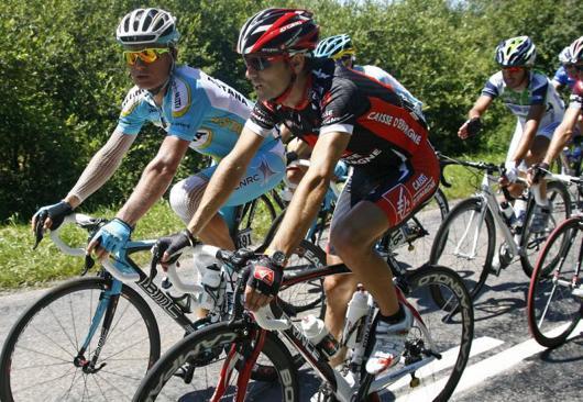 Valverde durante la sexta etapa entre Semur-en-Auxois y Bourg-en-Bresse - REUTERS - 13/07/2007