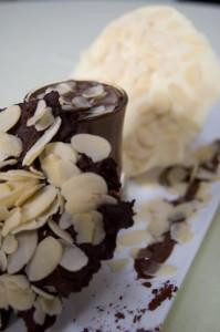 Duo fondant-croustillant de chocolats