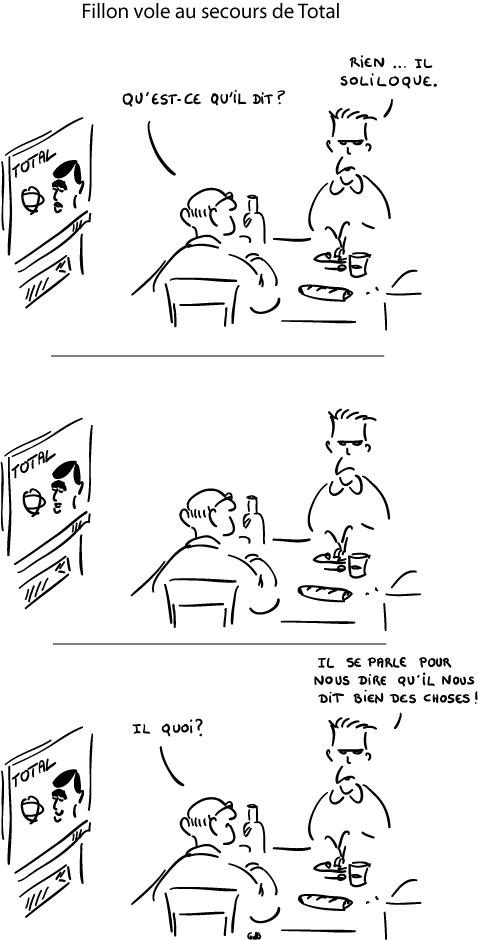 Fillon vole au secours de Total