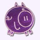 Customize.fr ecusson Cochon violet