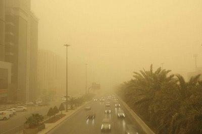 Tempête sable Riyad