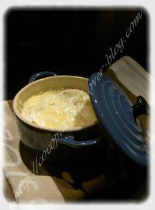 Oeuf cocotte au Roquefort