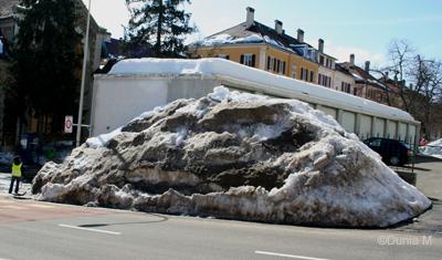 La Chaux-de-Fonds: 16  mars 2009 neige sale