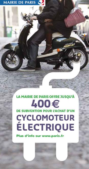 Ville de Paris: 400 euros pour encourager l’achat de scooters électriques