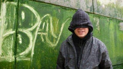 Reverse graffiti: green graffiti