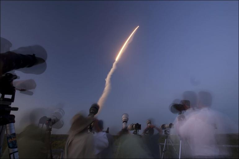 Décollage de la navette Discovery