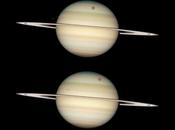Transit quatre lunes devant Saturne photographié télescope Hubble