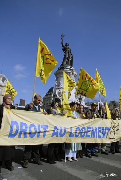 Manifestation à Paris contre les expulsions locatives