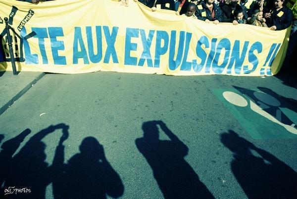 Manifestation à Paris contre les expulsions locatives