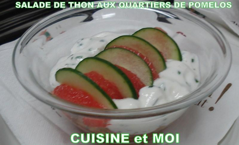 Salade de thon aux pomelos roses