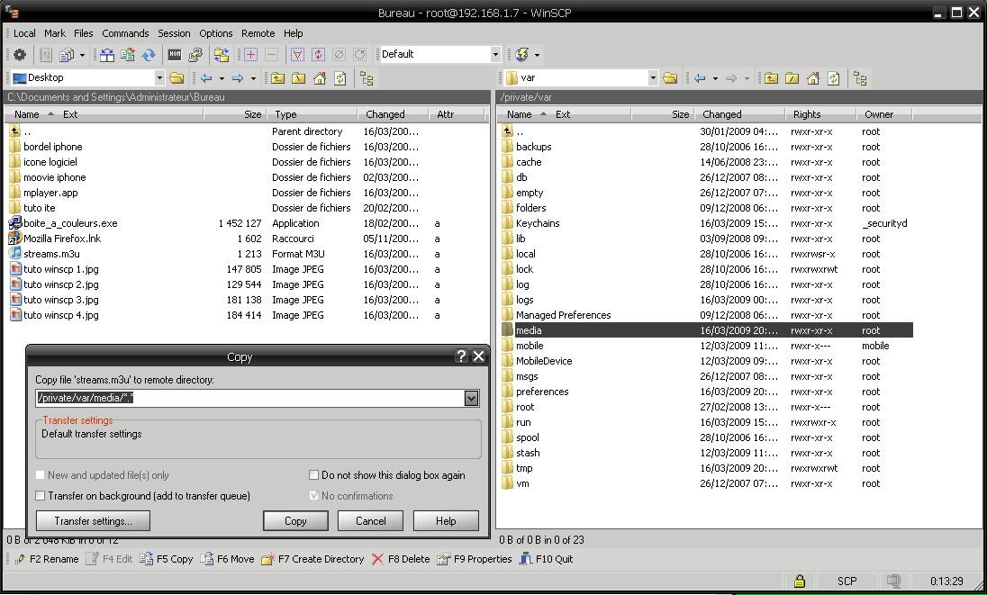 Tuto winscp Tv 5
