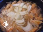 Sauce au fumet de crevettes.