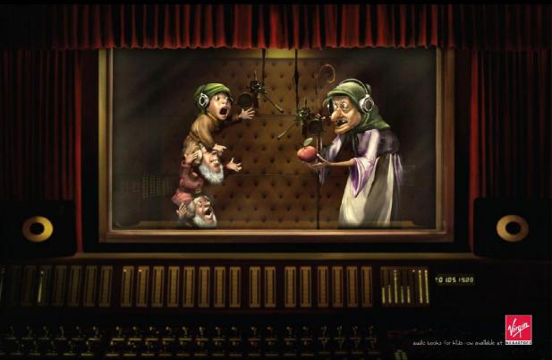 Print : Virgin raconte des histoires