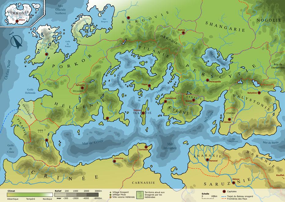 Le Monde de Titus: La Carte.