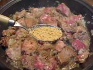 Tajine de boeuf aux légumes.