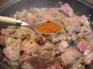 Tajine de boeuf aux légumes.