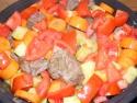 Tajine de boeuf aux légumes.
