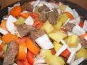 Tajine de boeuf aux légumes.