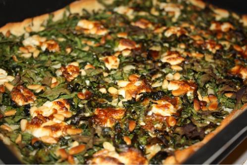 Pizza épinards gorgonzola et mascarpone …