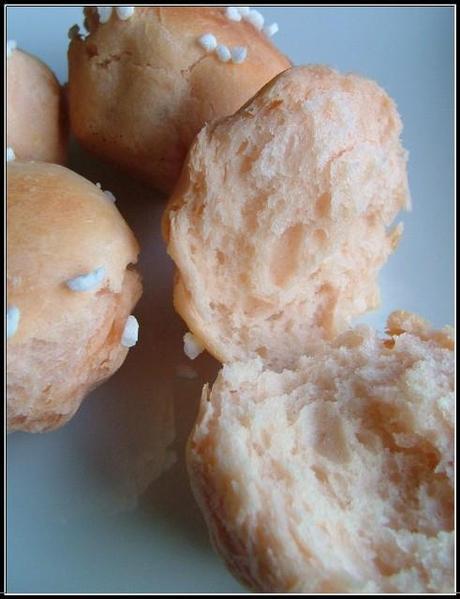 Briochettes roses saveur Barbe à Papa