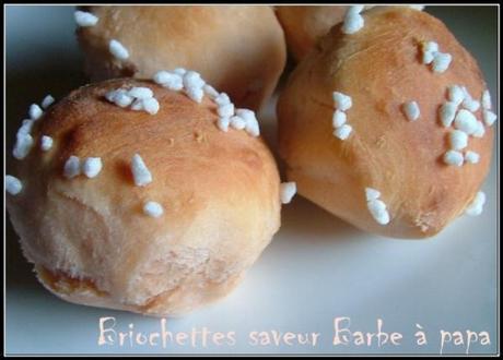 Briochettes roses saveur Barbe à Papa
