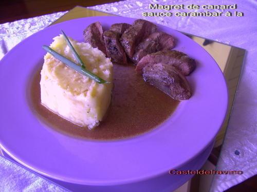 Magret de canard sauce carambar à la bière .....!