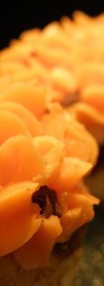 Cupcackes au chocolat & à l'orange, glaçage