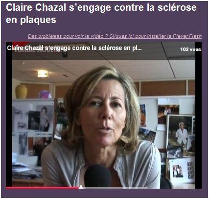 Claire Chazal s'engage contre la SEP
