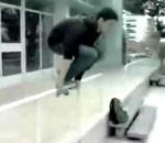 vidéo saut rambarde faceplant