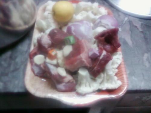 tajine de veau au chou fleur et citron confit