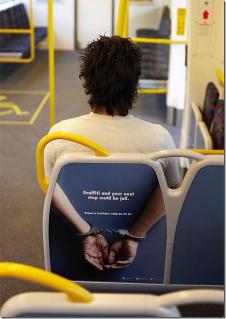 Anti-Graffiti Bus Seat Poster