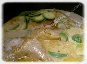 Poulet au citron vert sauce au lait de coco et rhum blanc