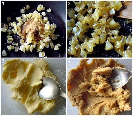 Cakes ananas safran montage_1