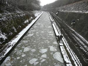 Cindy dans glaces l'hiver 2009